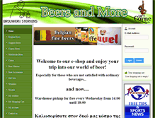 Tablet Screenshot of beersandmore.com